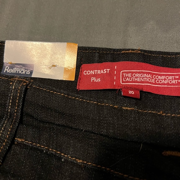 Wide leg dark denim jeans - Picture 2 of 3